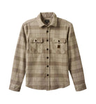 Bowery Heavy Weight LS Flannel in White Cinder Grey - Endless Waves