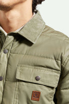 Men's Brixton Cass Waxed Canvas Jacket - Close Up - Endless Waves