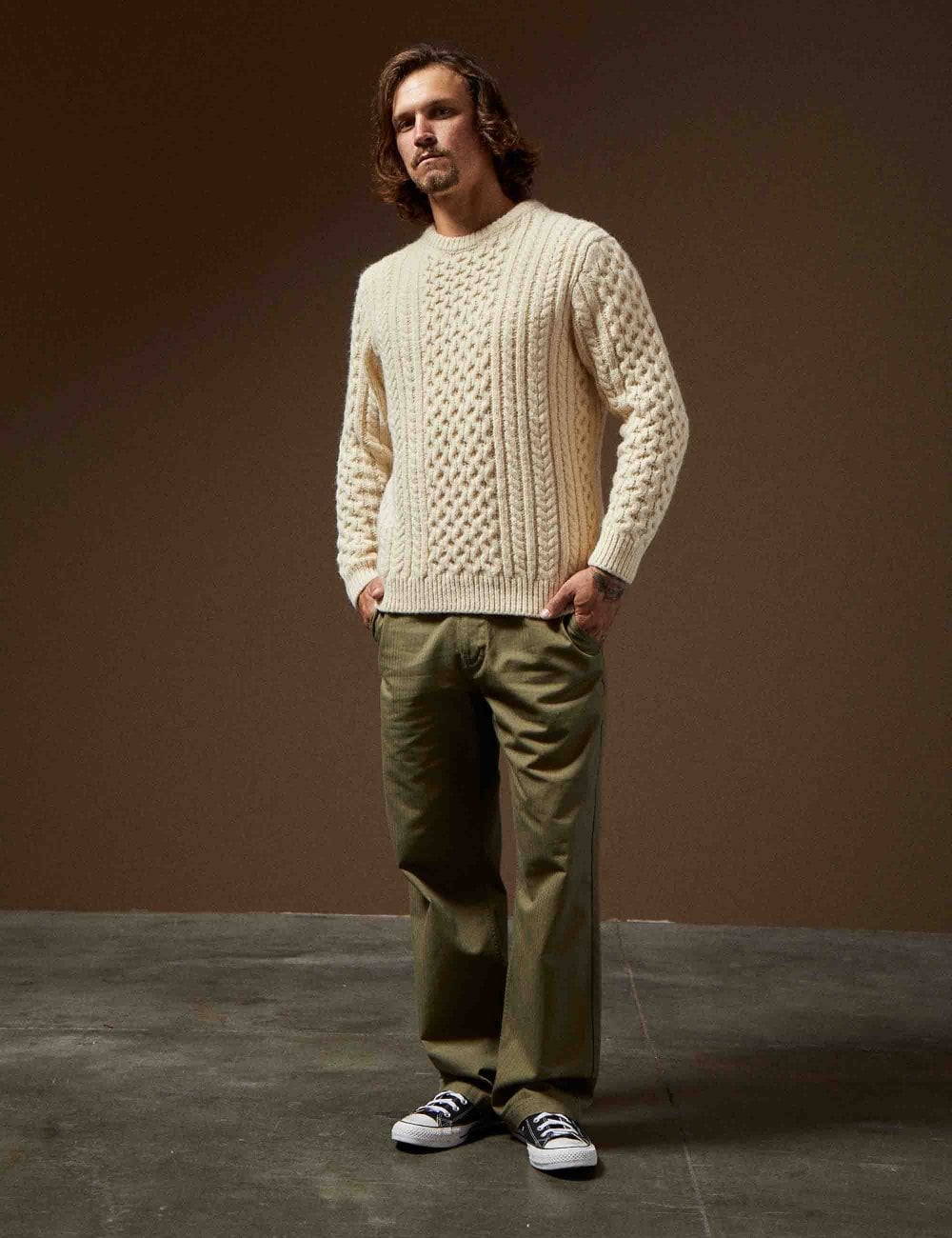 Brixton Classic Fisherman Cable Knit Sweater - Final Sale - Endless Waves