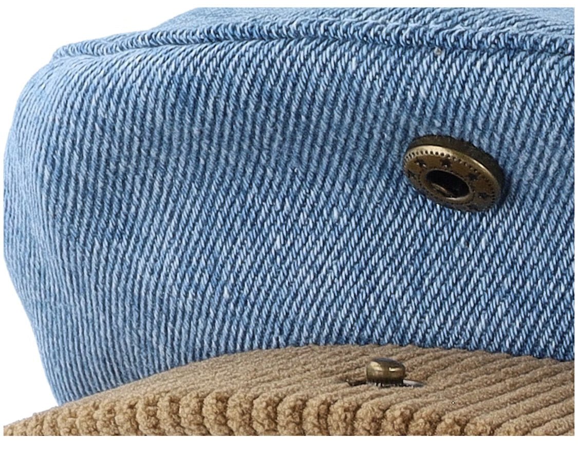 Brixton Hooligan Flat Cap - Denim Rinse/ Woodsmoke - Endless Waves