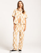 Brixton Women's Mykonos Short Sleeve Shirt and matching Pant
