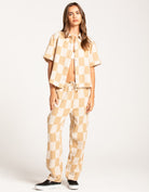 Brixton Women's Mykonos Short Sleeve Shirt and matching Pant