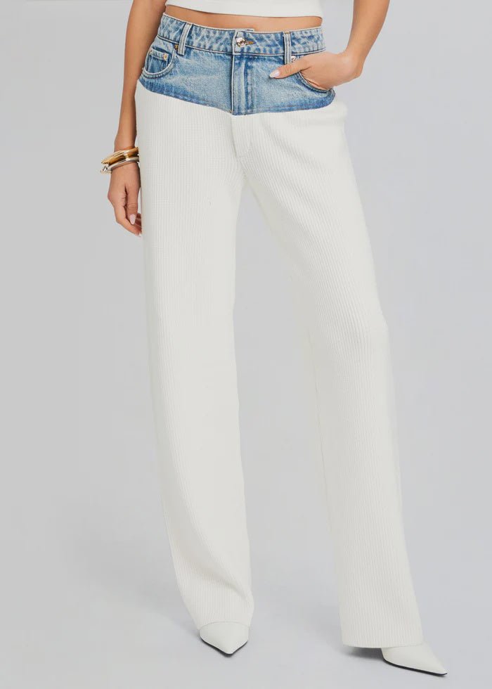 Chani Knit Denim Pant - Endless Waves