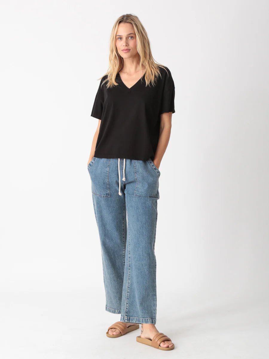 Electric & Rose Electric & Rose Chase V Neck Tee Endless Waves