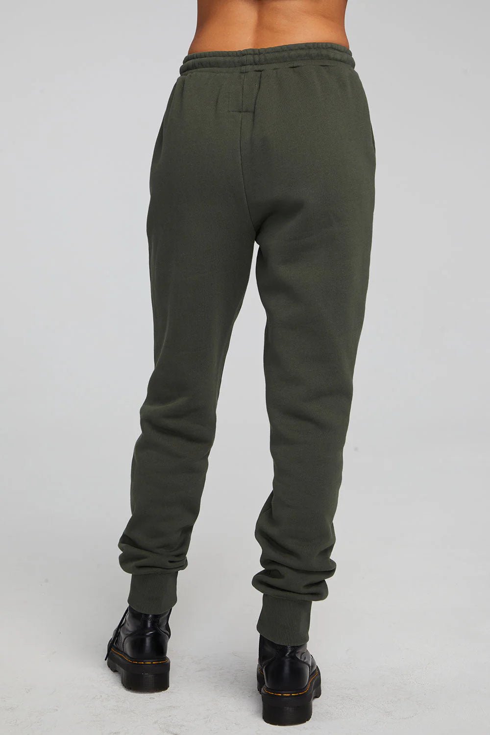 Rear view of Chaser Tessa Joggers in Forest Green - Endless Waves