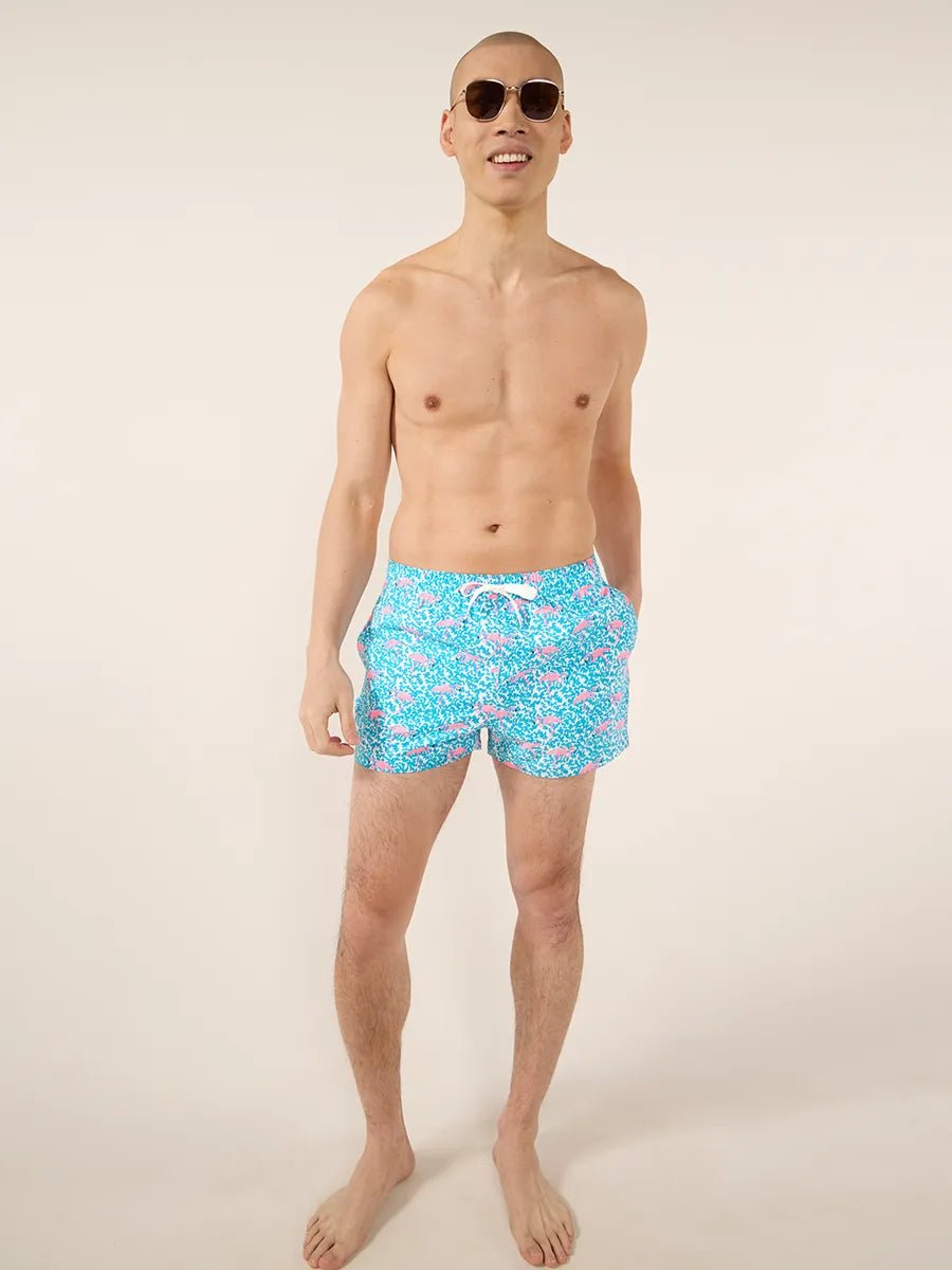 Chubbies The Domingos Are For Flamingos Classic Swim Trunk