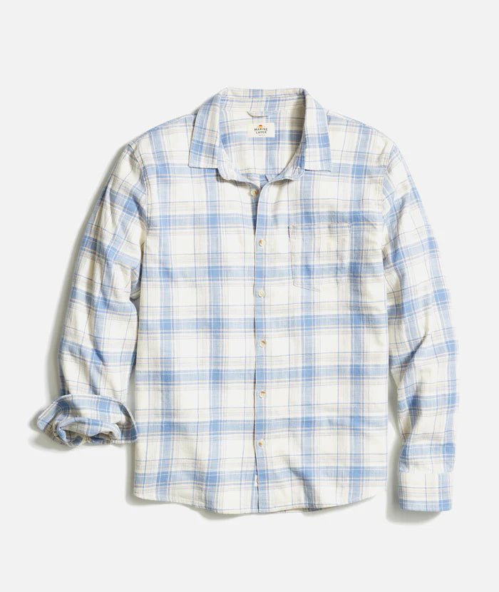 Marine Layer Marine Layer Classic Stretch Selvage LS Shirt Endless Waves