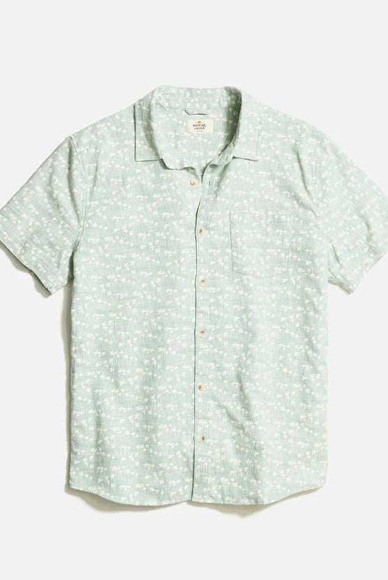 Classic Stretch Selvage Short Sleeve Shirt - Endless Waves