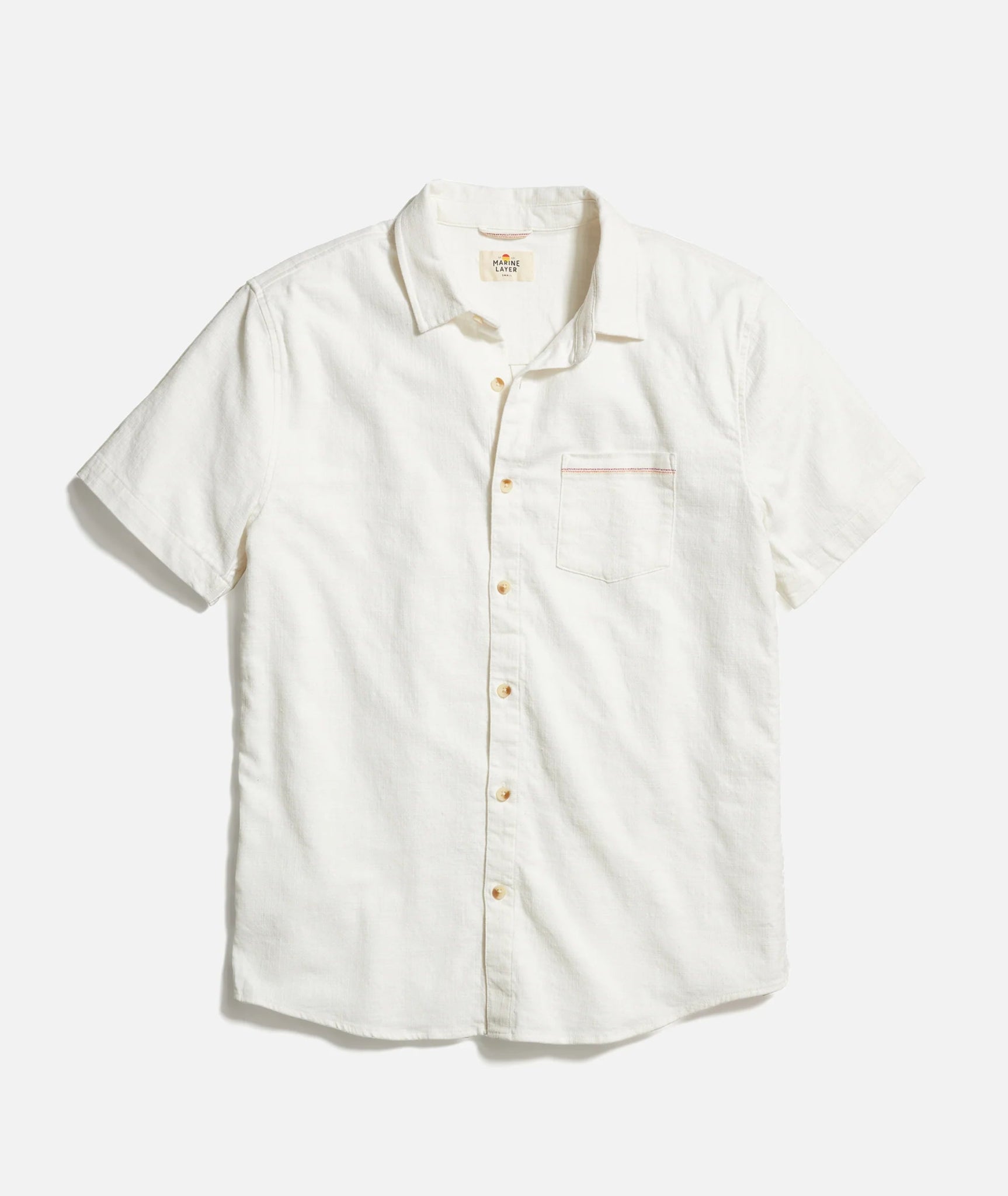 Classic Stretch Selvage Short Sleeve Shirt - Endless Waves