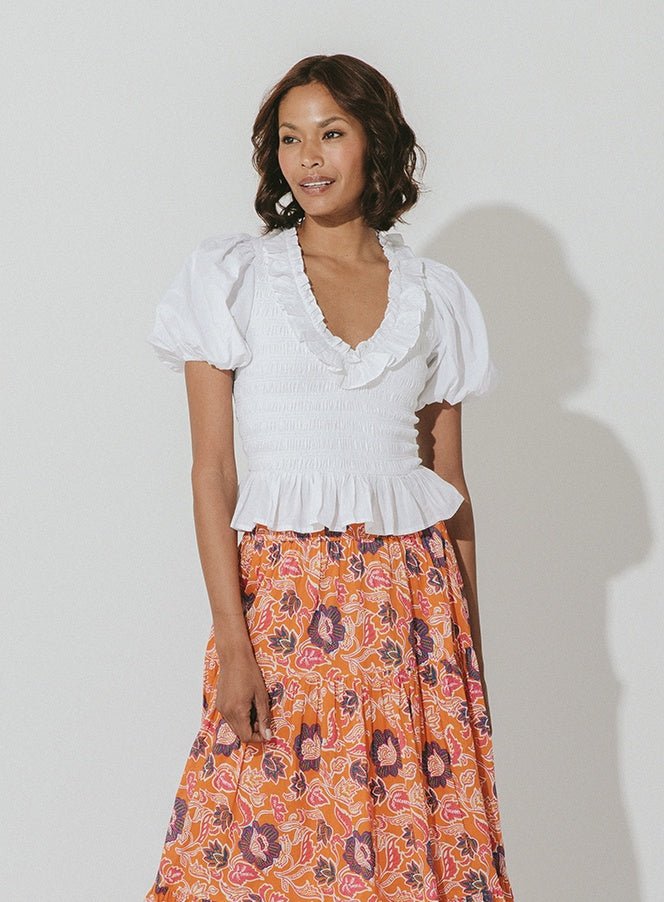 Cleobella Cleobella Cotton Popplin Neva Top Endless Waves