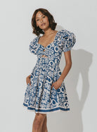 Cleobella Inez Mini Dress - Endless Waves
