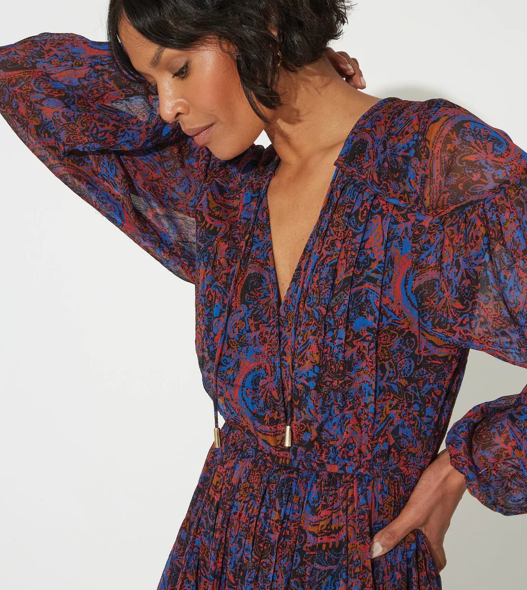 Cleobella Nisha Mini Dress - Endless Waves