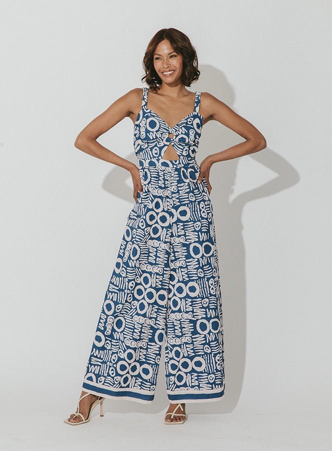Cleobella Sade Jumpsuit - Endless Waves