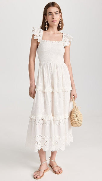 Cleobella Taryn Midi Dress | White | Size S | Shopbop