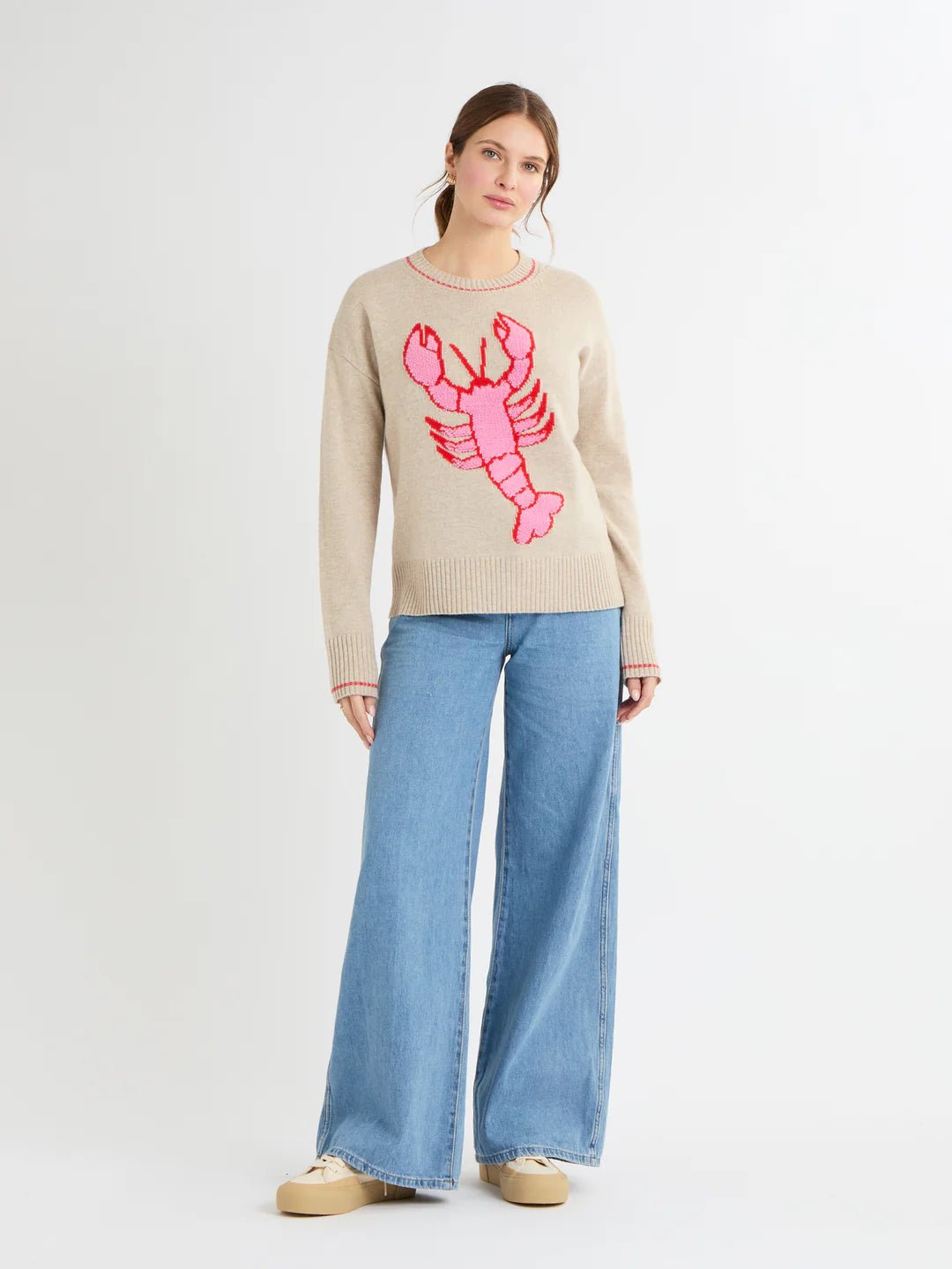 Cocoa Cashmere Lobster Jumper