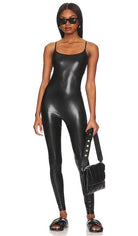 Commando Faux Leather Cami Catsuit - Endless Waves