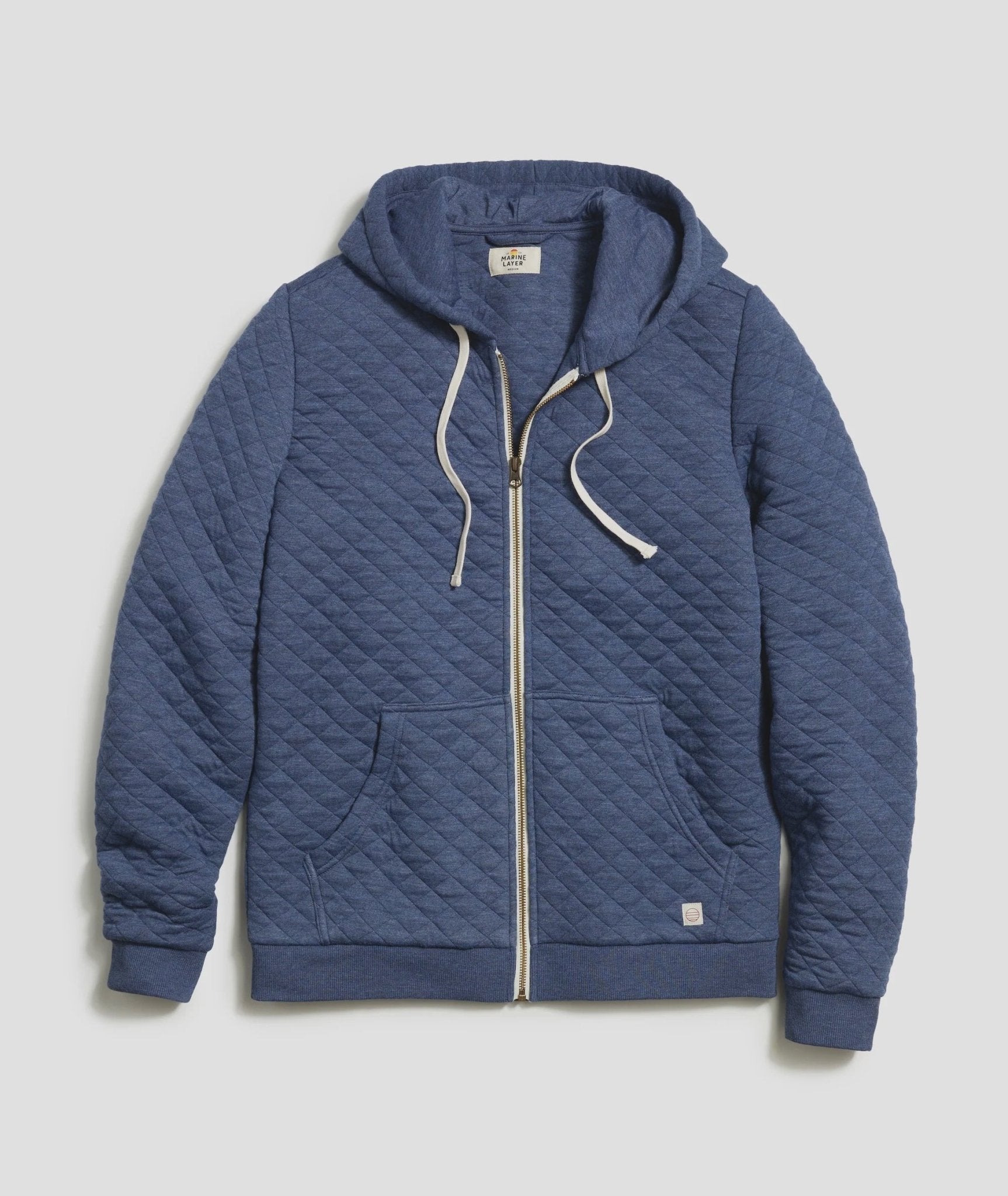 Marine Layer Marine Layer Corbet Quilted Full Zip Hoodie Endless Waves