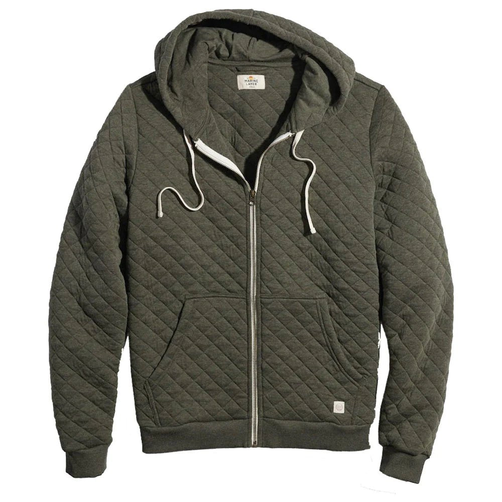 Corbet Quilted Full Zip Hoodie - Endless Waves