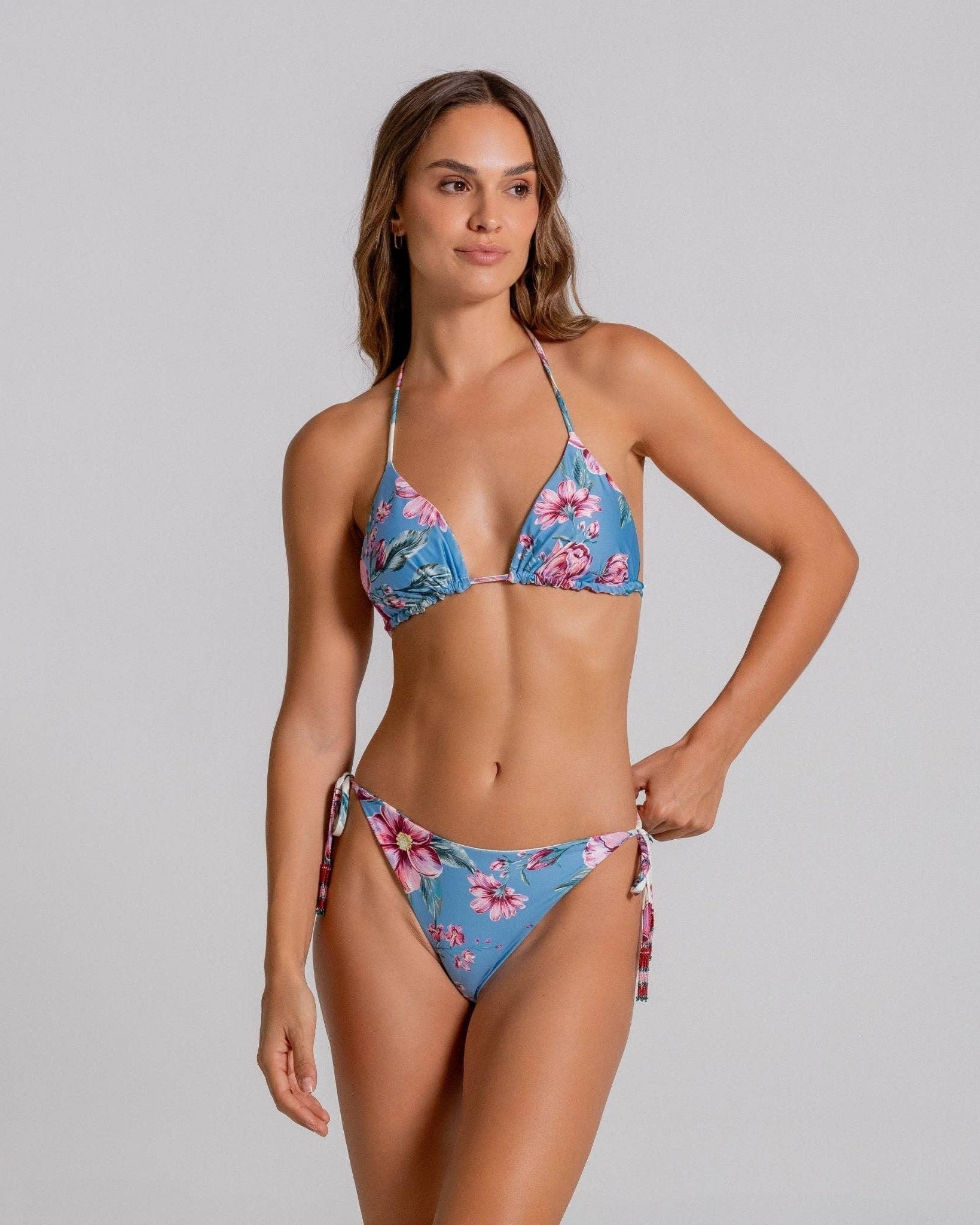 Cosita Linda Bloomberry Luxe Reversible Triangle Bikini Top