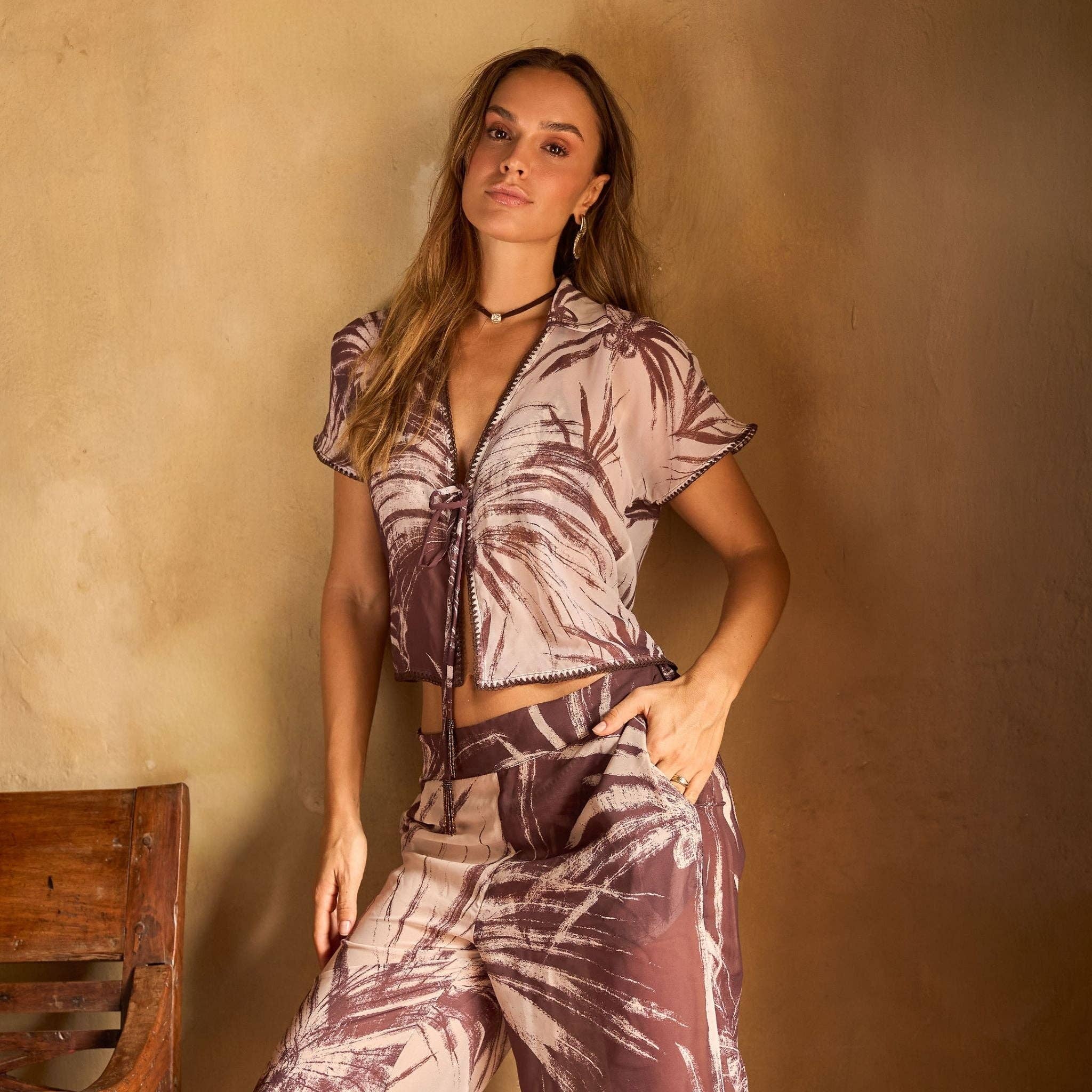 Cosita Linda Palm Breeze Relaxed Shirt