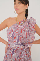 Purple Paisley Desert Queen Cotton Nandi Top - Endless Waves