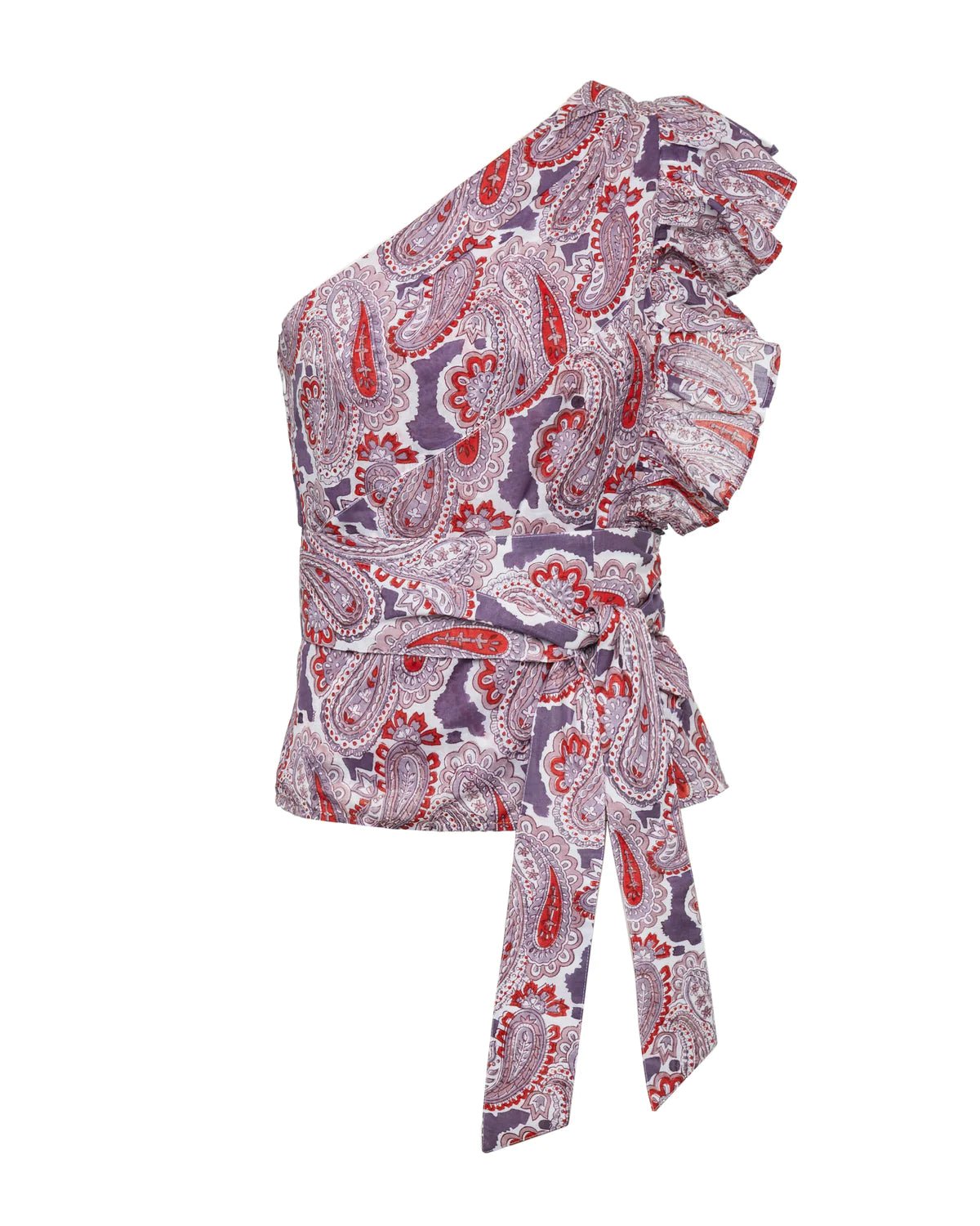 Desert Queen Purple Paisley Cotton Nandi Top - Endless Waves