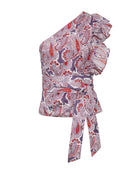Desert Queen Purple Paisley Cotton Nandi Top - Endless Waves