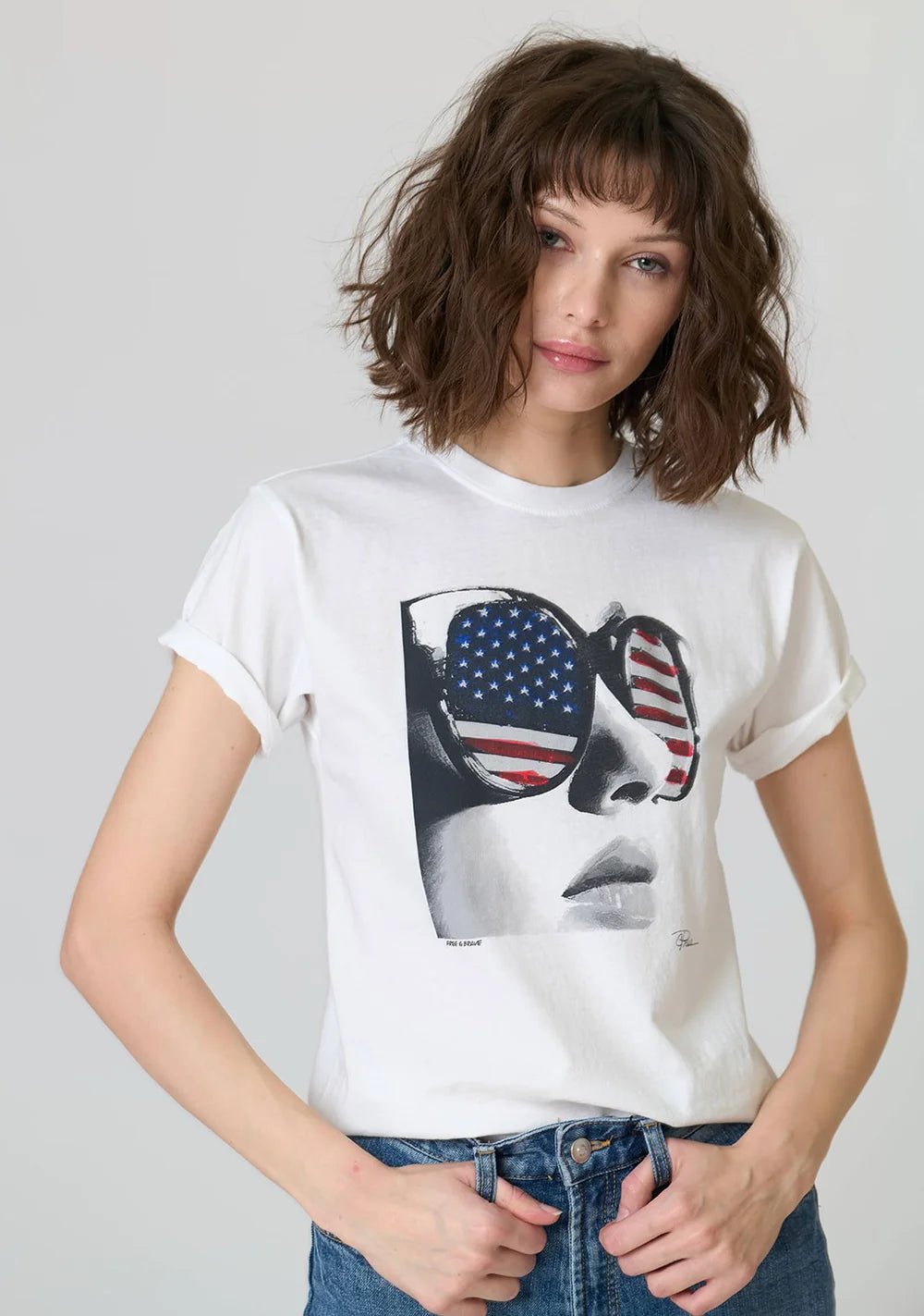 Cpress Studio Free & Brave Mushie Tee - Endless Waves