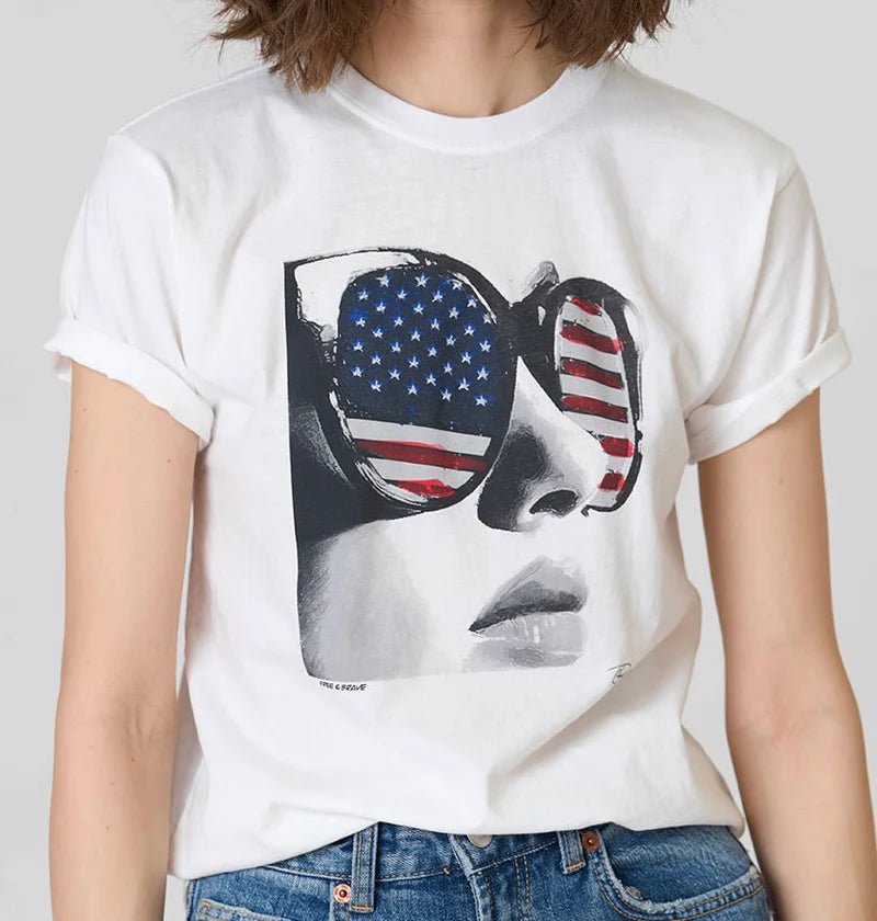 Cpress Studio Free & Brave Mushie Tee - Endless Waves
