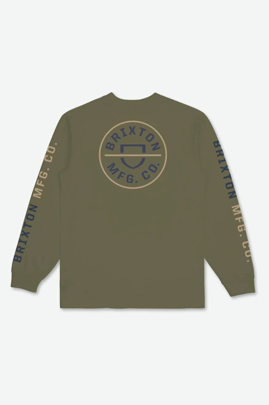 Brixton Brixton Crest Long Sleeve Tee - Final Sale Endless Waves
