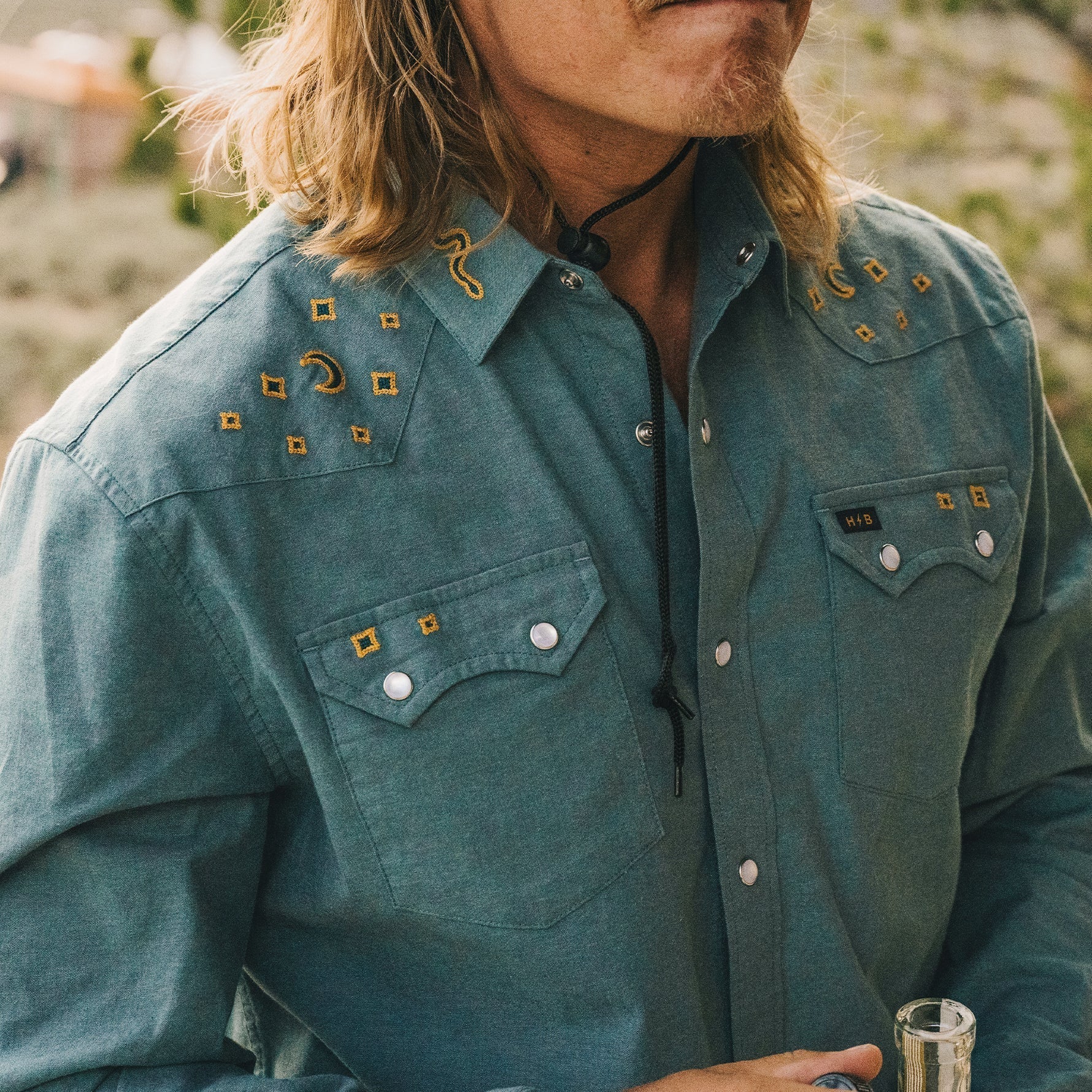 Crosscut Deluxe Snapshirt - Endless Waves