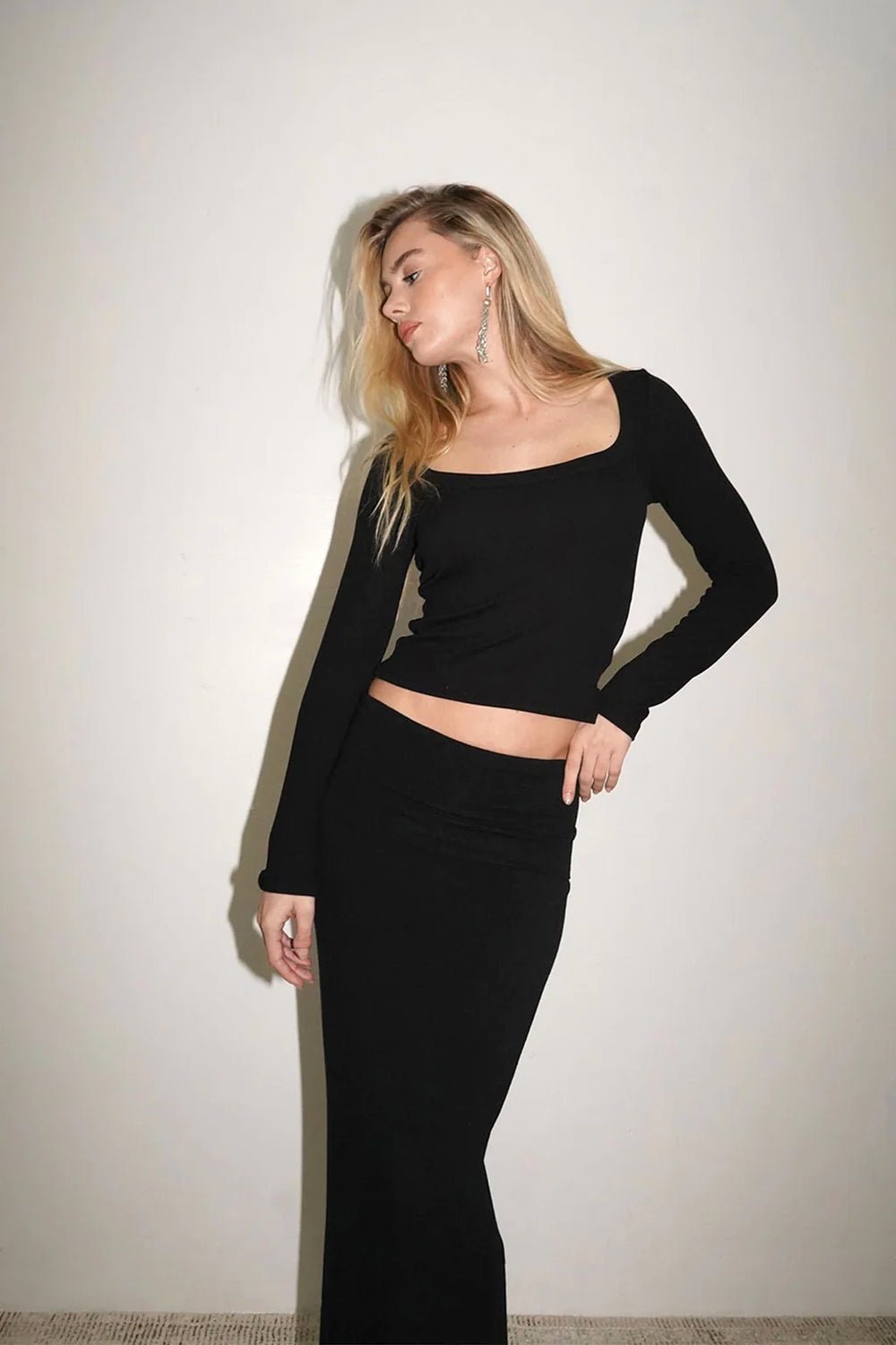 LNA LNA Crown Scoop Long Sleeve Endless Waves