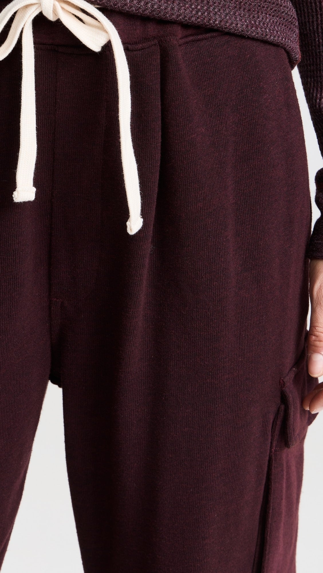 Monrow MONROW Dark Heather Fleece Utility Pants Endless Waves