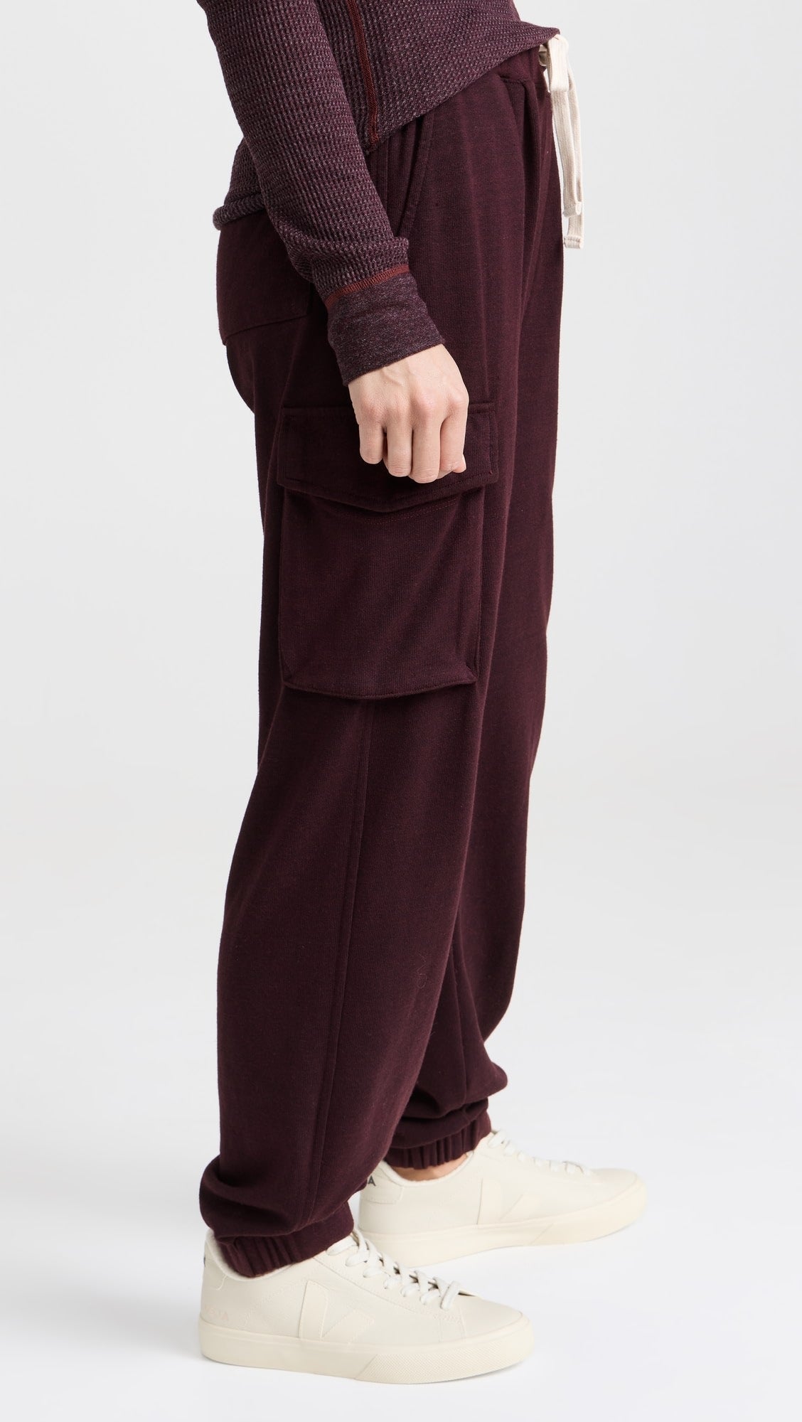 Monrow MONROW Dark Heather Fleece Utility Pants Endless Waves