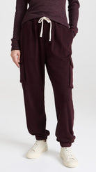MONROW Dark Heather Fleece Utility Pants Endless Waves