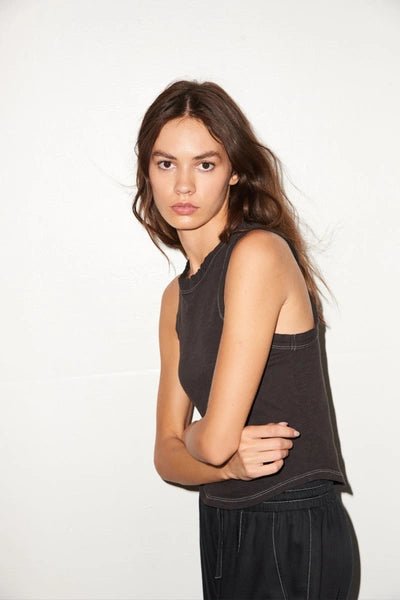 LNA LNA Contrast Stitch Detra Cotton Tank Endless Waves