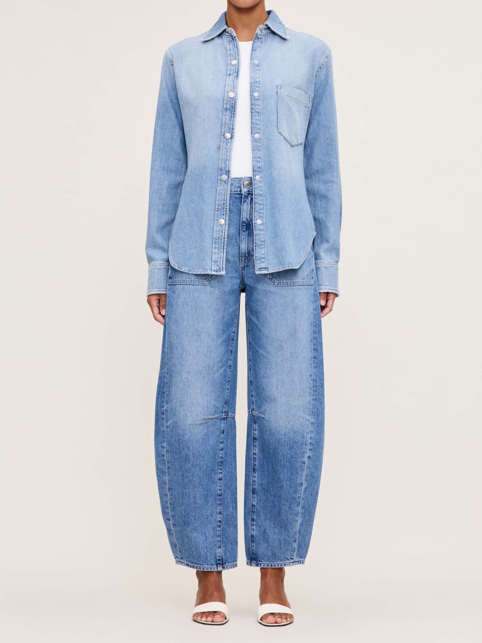 DL1961 DL1961 Ines Shirt in River Bank Endless Waves