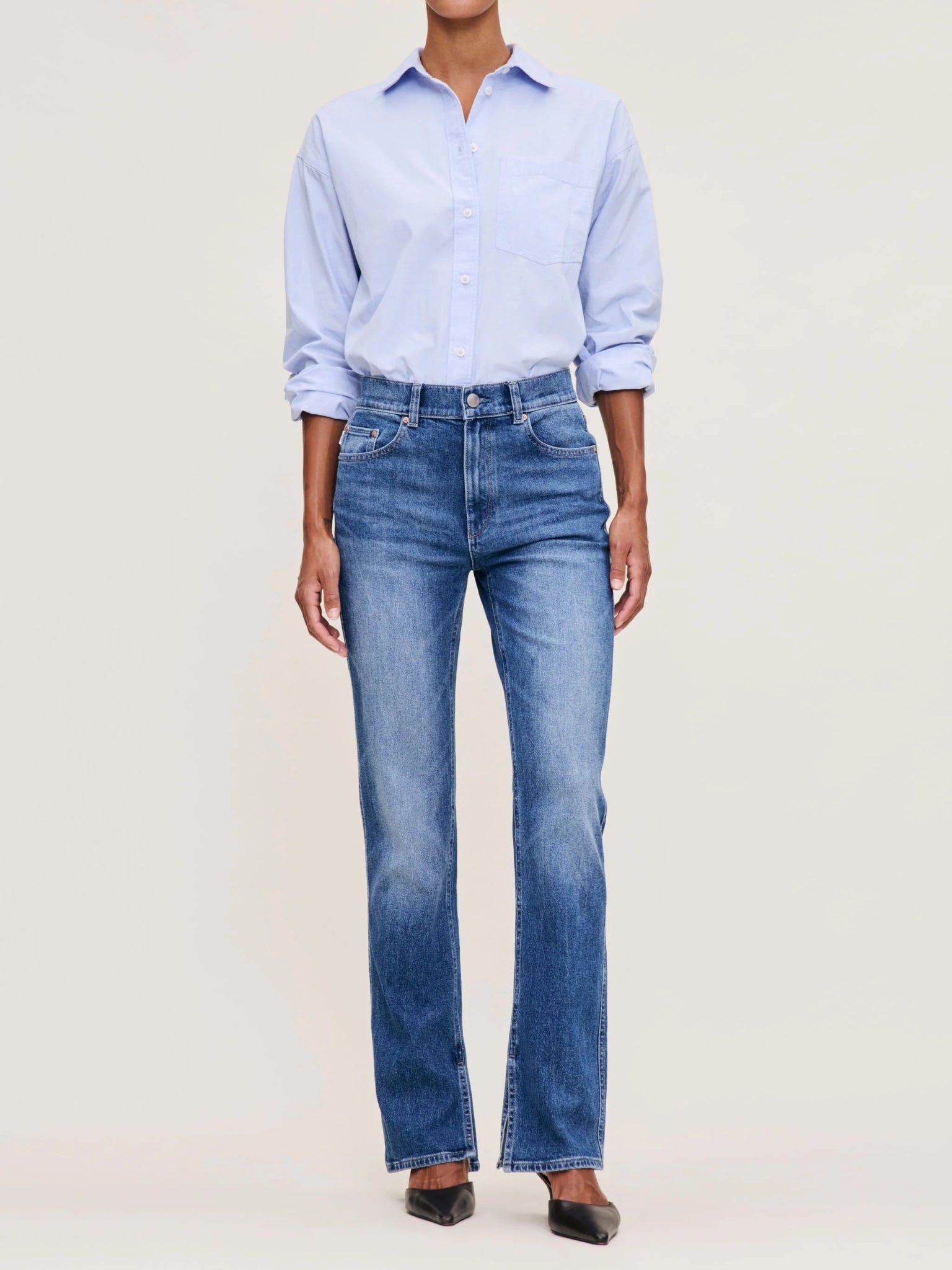 DL1961 DL1961 Patti Straight Jean 31" North Current Endless Waves