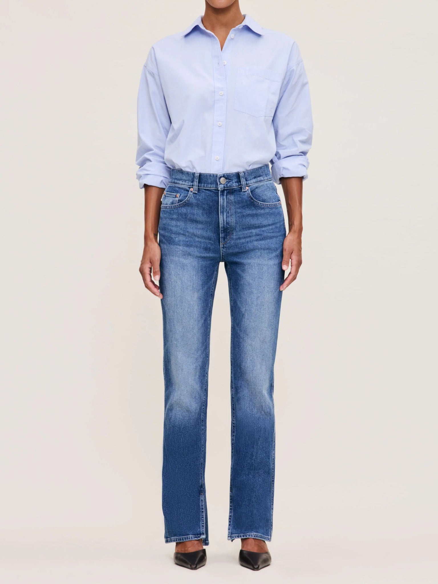 DL1961 DL1961 Patti Straight Jean 31" North Current Endless Waves