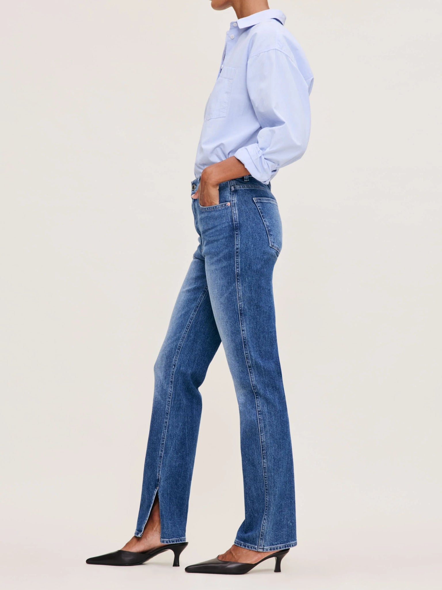 DL1961 DL1961 Patti Straight Jean 31" North Current Endless Waves