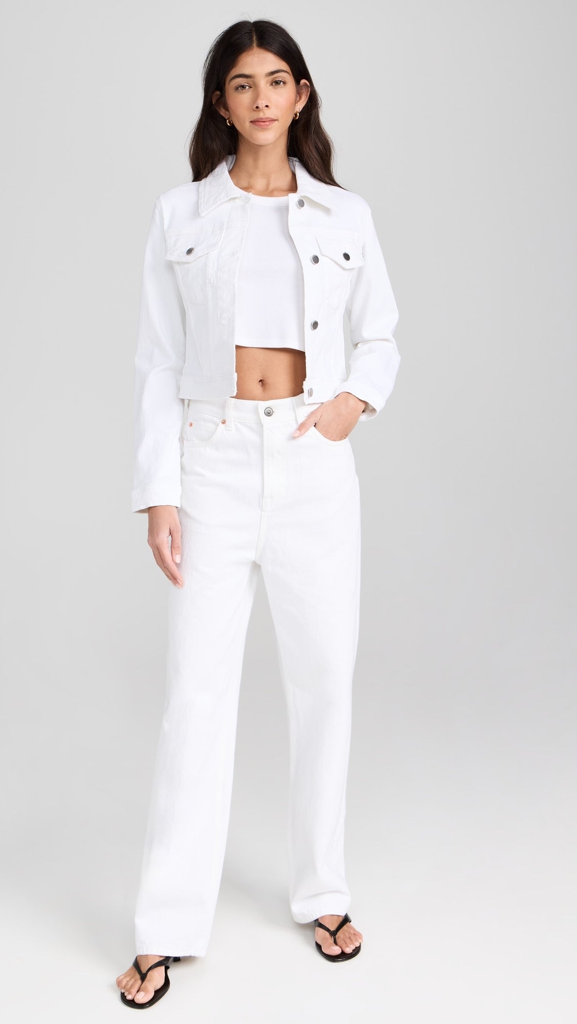 DL1961 Vika Denim Jacket in White