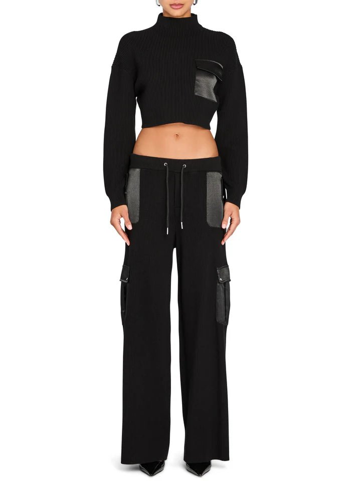 Donna Mid Cropped Sweater - Endless Waves