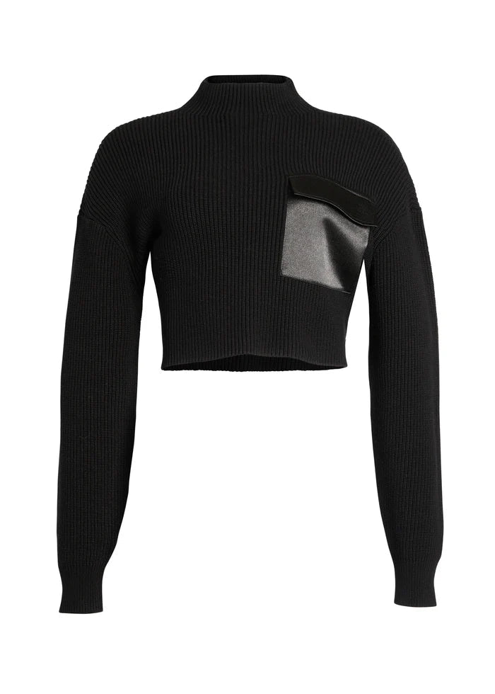 Donna Mid Cropped Sweater - Endless Waves