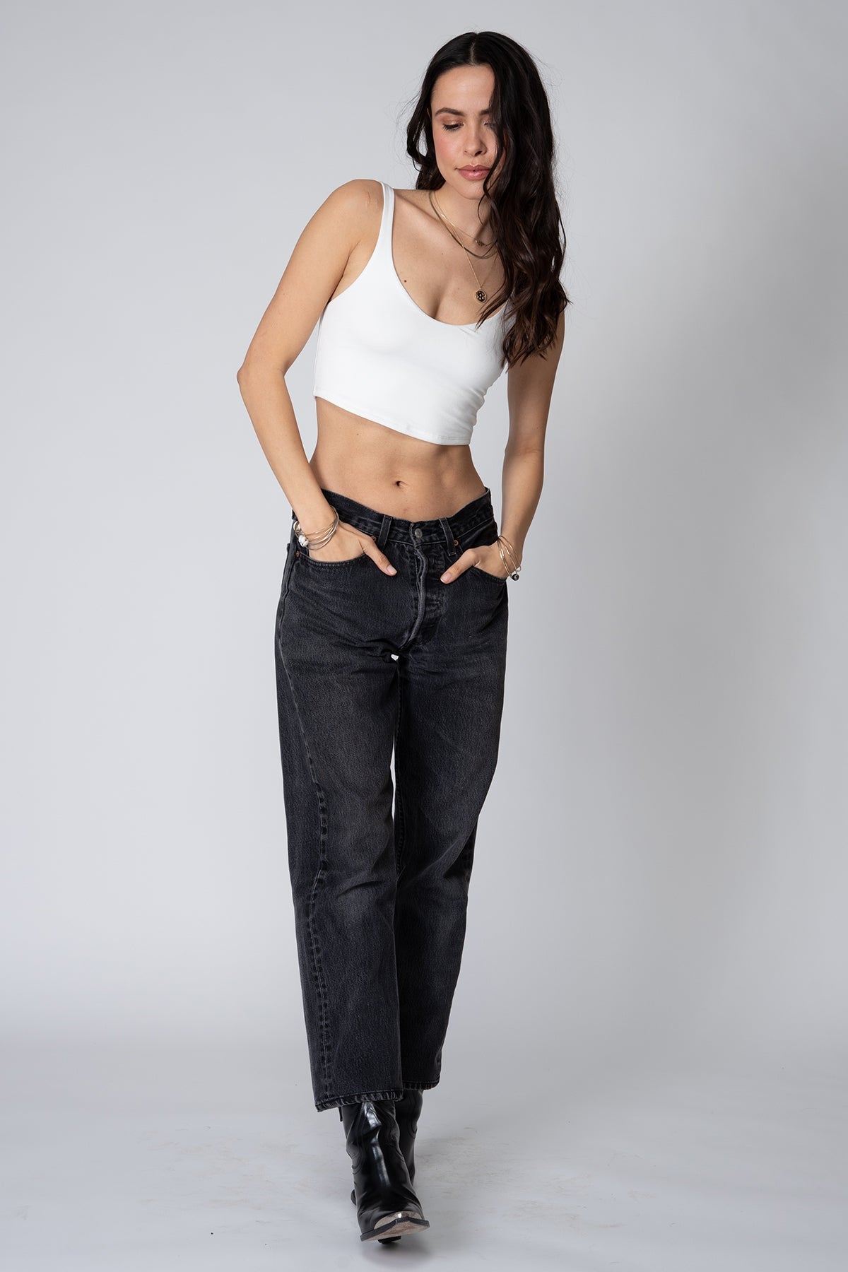 Stillwater Stillwater Double Scoop Crop Tank Endless Waves