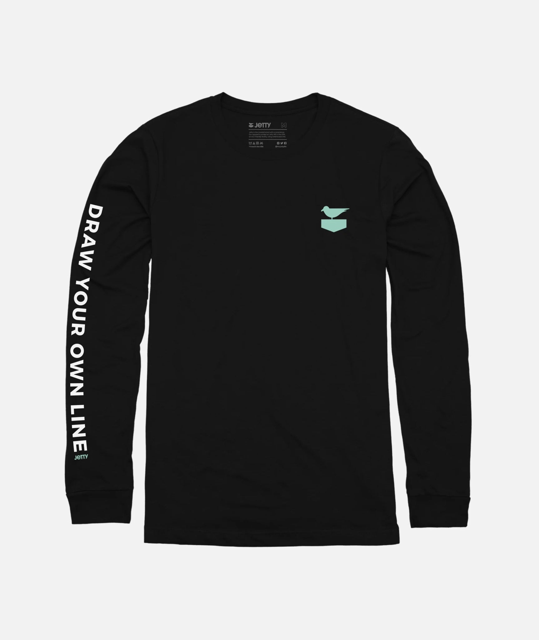 Draw Your Own Line Long Sleeve T-Shirt - Endless Waves