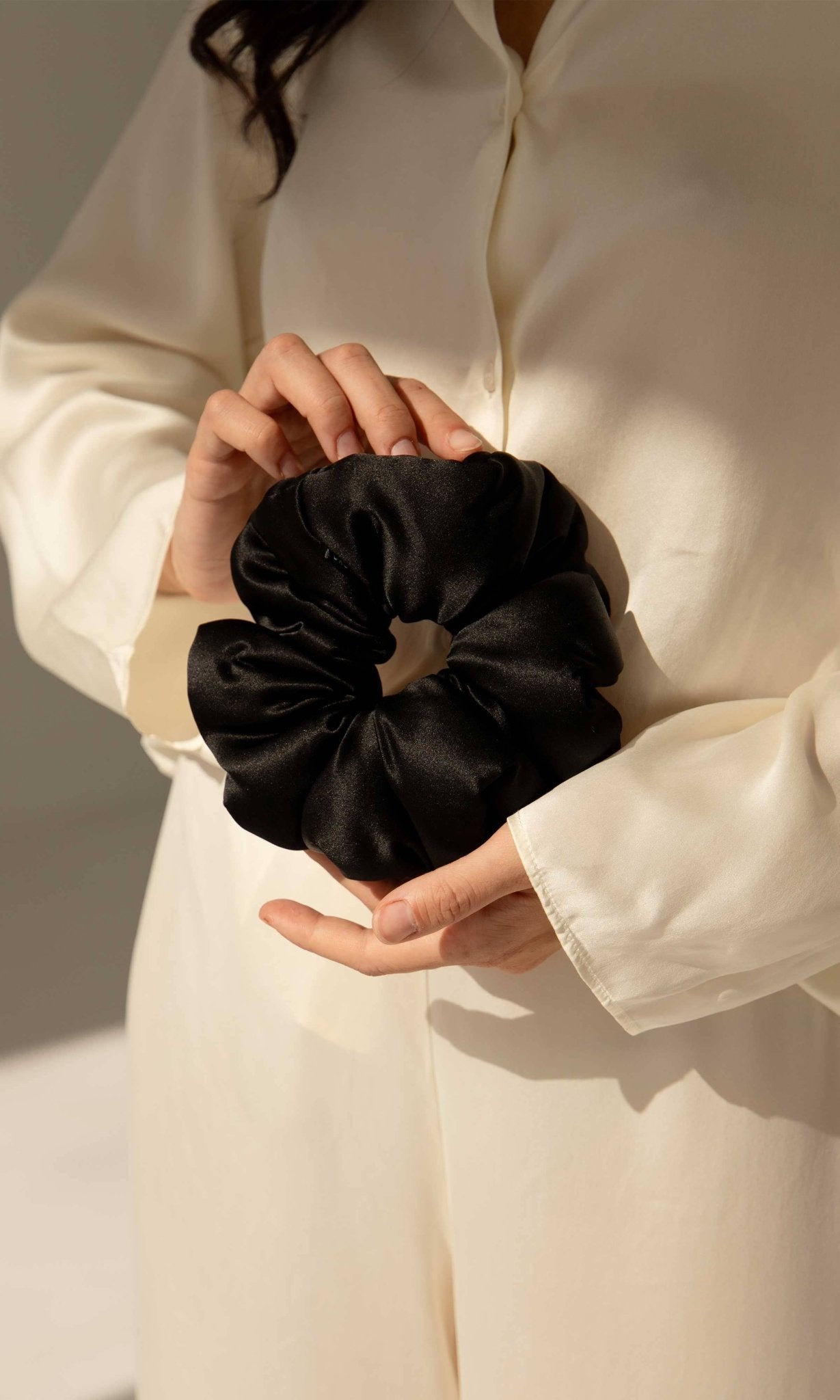 Drowsy Black Jade Padded Scrunchie