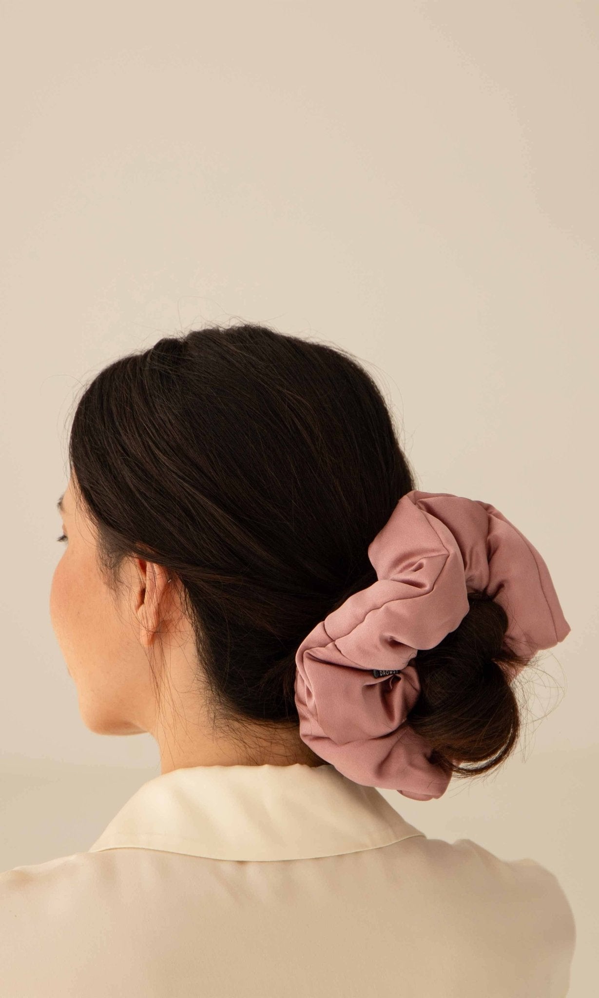 Drowsy Damask Rose Padded Scrunchie