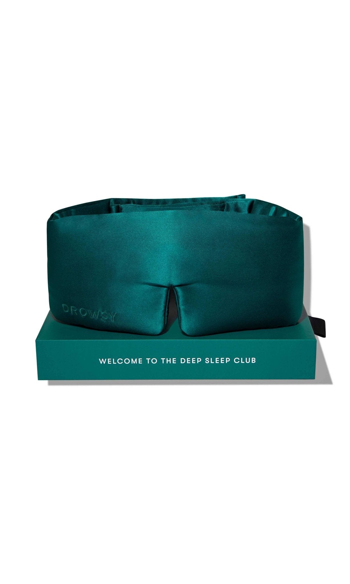 Drowsy Green Sapphire Silk Sleep Mask