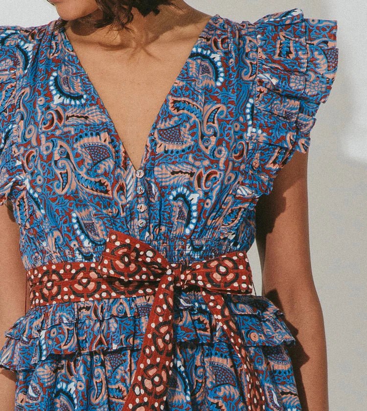 Cleobella Cleobella Elara Mini Dress Endless Waves