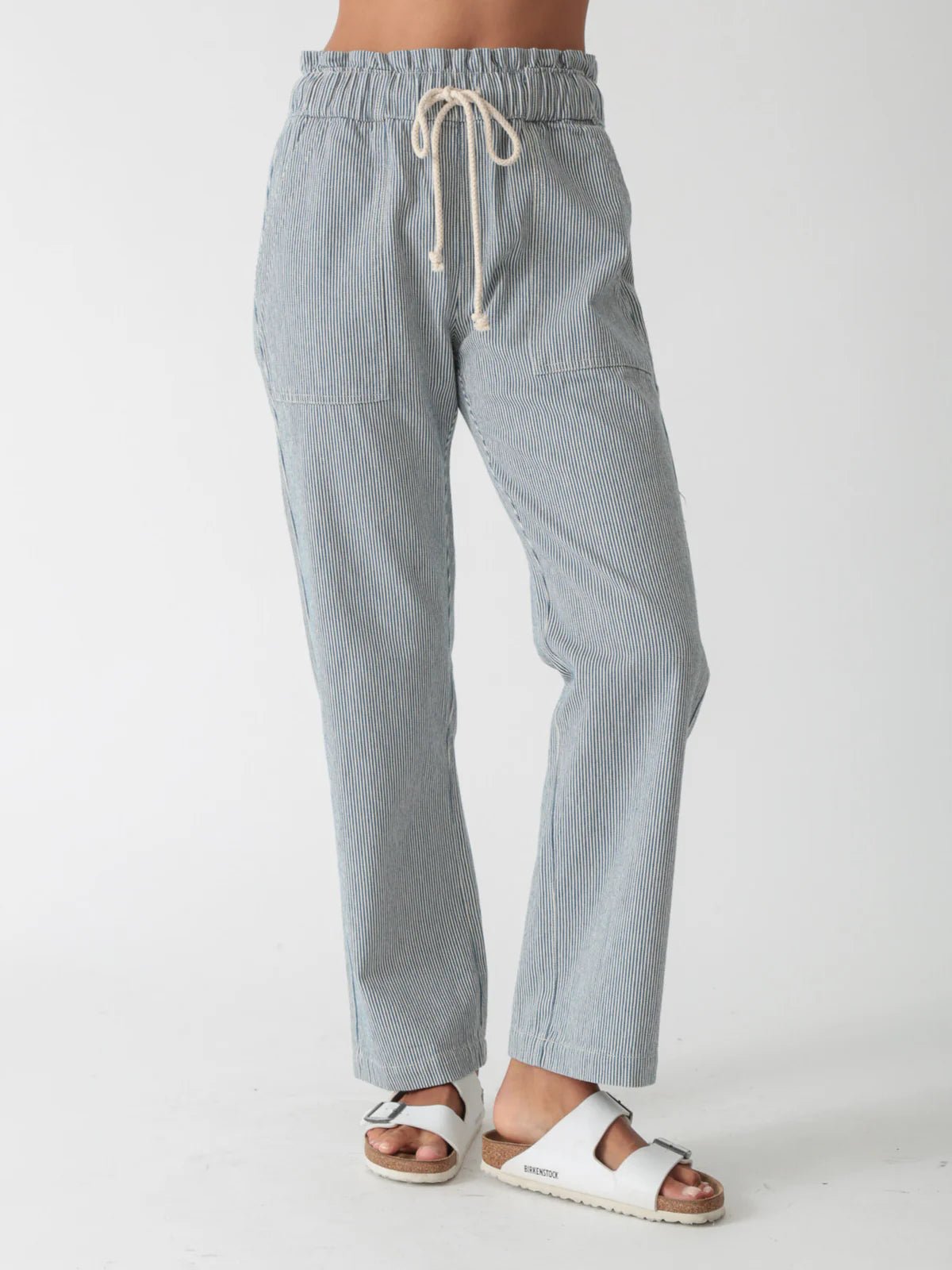 Electric & Rose Electric & Rose Indigo Stripe Easy Pant Endless Waves